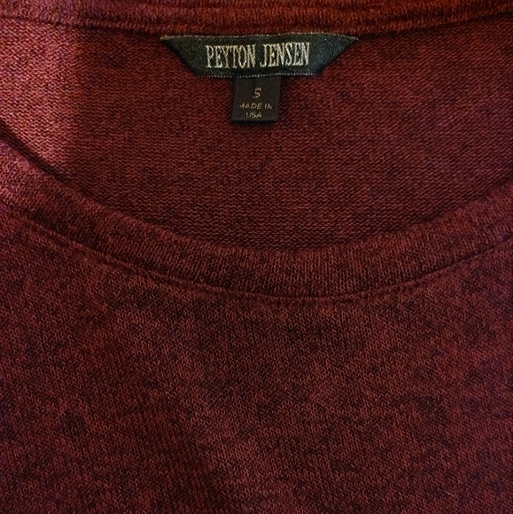 Peyton Jensen wine color leightweight sweater sz S - Picture 6 of 7